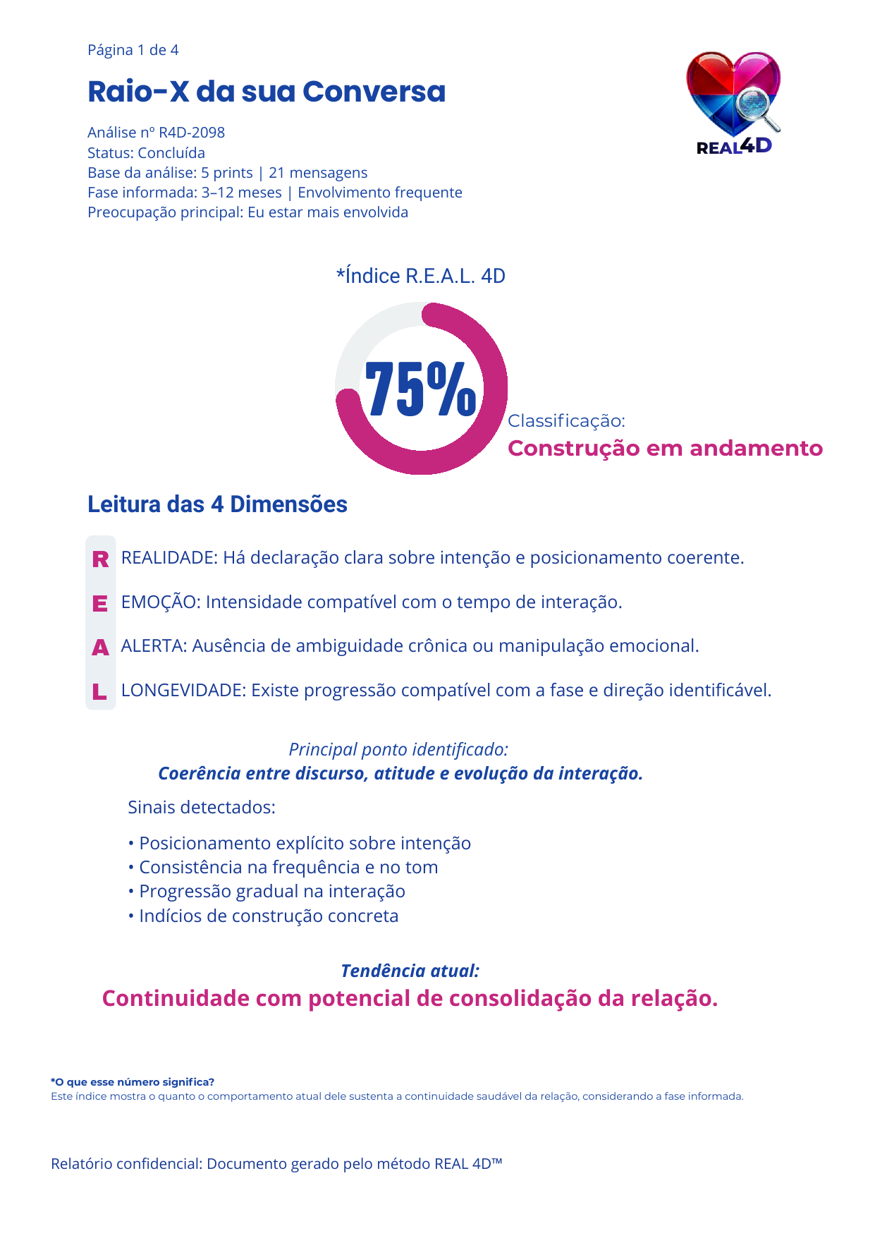 Exemplo de relatório — 75%